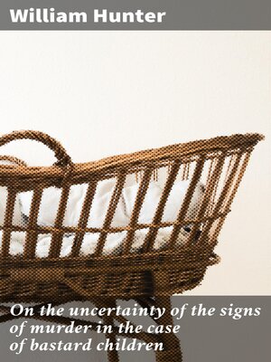 cover image of On the uncertainty of the signs of murder in the case of bastard children